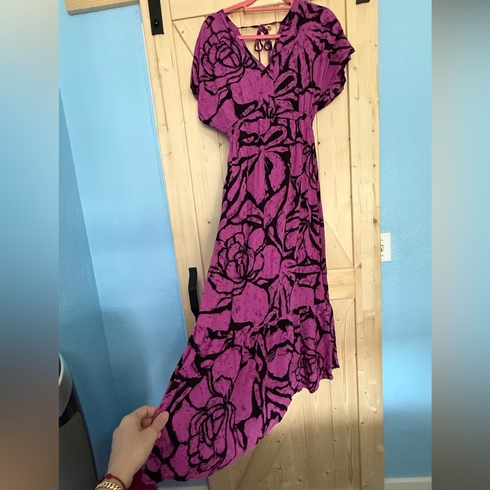 TopMark Pink and Black Patterned dresses - Picture 4 of 9